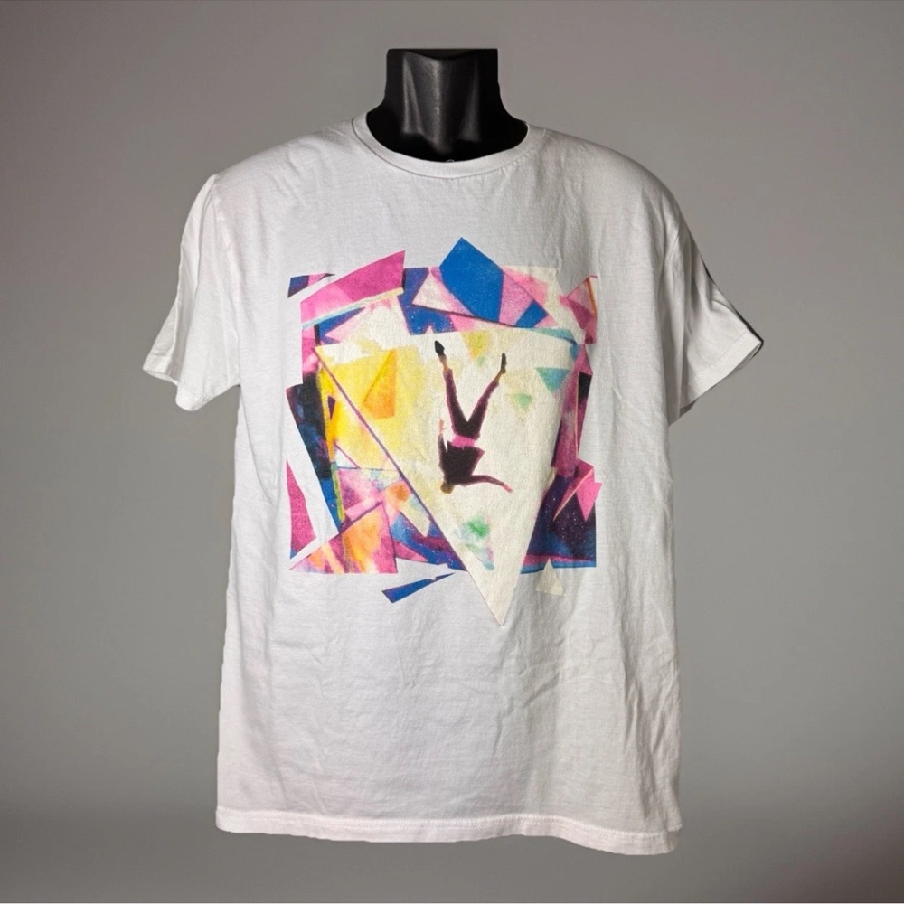 Bastille Band Survivin' Rare White Men’s T-Shirt Size Medium